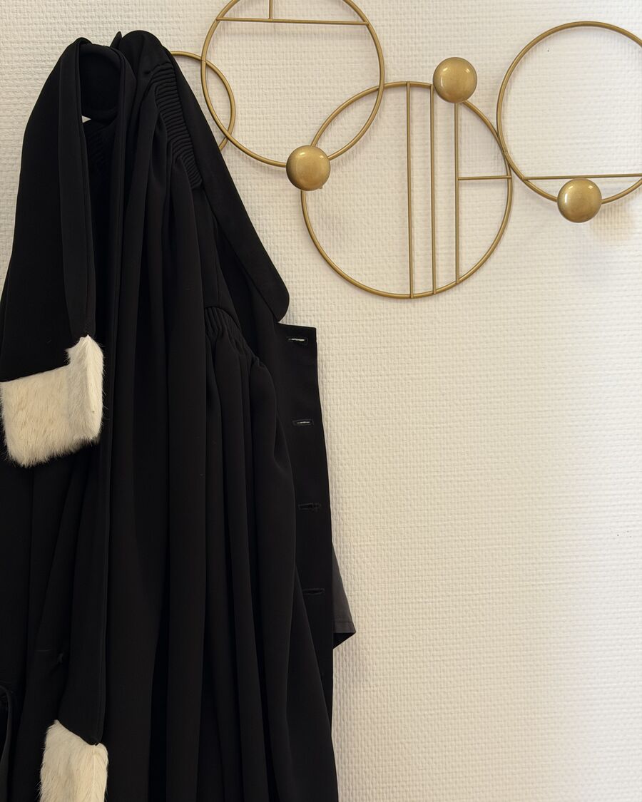 Robe d'avocat du cabinet de Maître O'Kelly, avocat au Barreau d'Agen